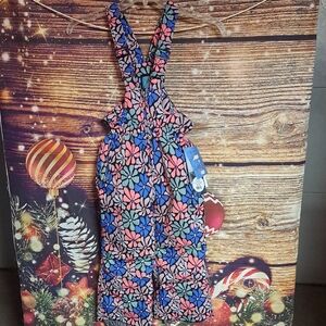 NWT IceBurg girls Snow Bibs Size 6-6×